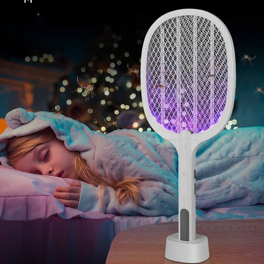 Big Electric mosquito swatter with Beu light and laser technology